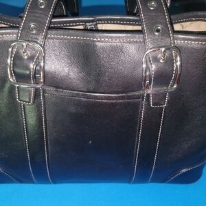 Coach Black Leather Satchel